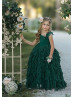 Emerald Green Stunning Long Flower Girl Dress Emerald Green Stunning Long Flower Girl Dress